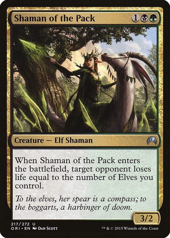 Shaman of the Pack Magic Origins Magic The Gathering
