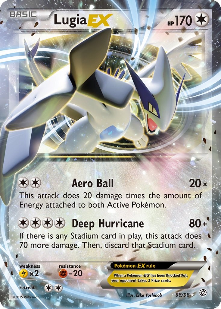 Pokemon Lugia and Ho oh ex