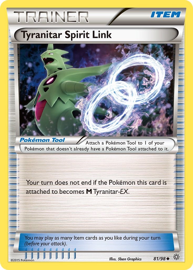 Tyranitar Spirit Link card artwork