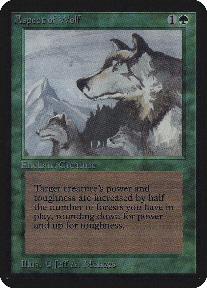 Aspect of Wolf - Alpha Edition - Magic: The Gathering