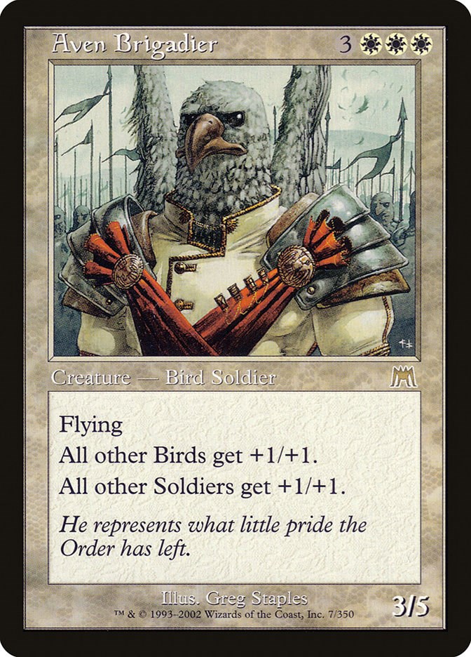 Aven Brigadier Onslaught Magic The Gathering