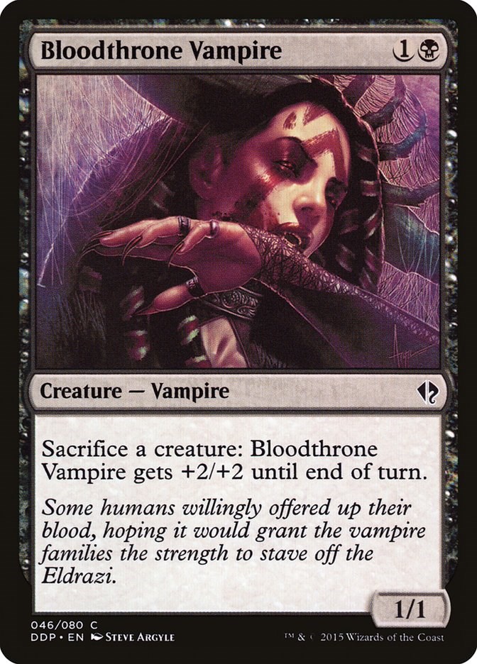 Bloodthrone Vampire - Duel Decks: Zendikar vs. Eldrazi - Magic: The ...