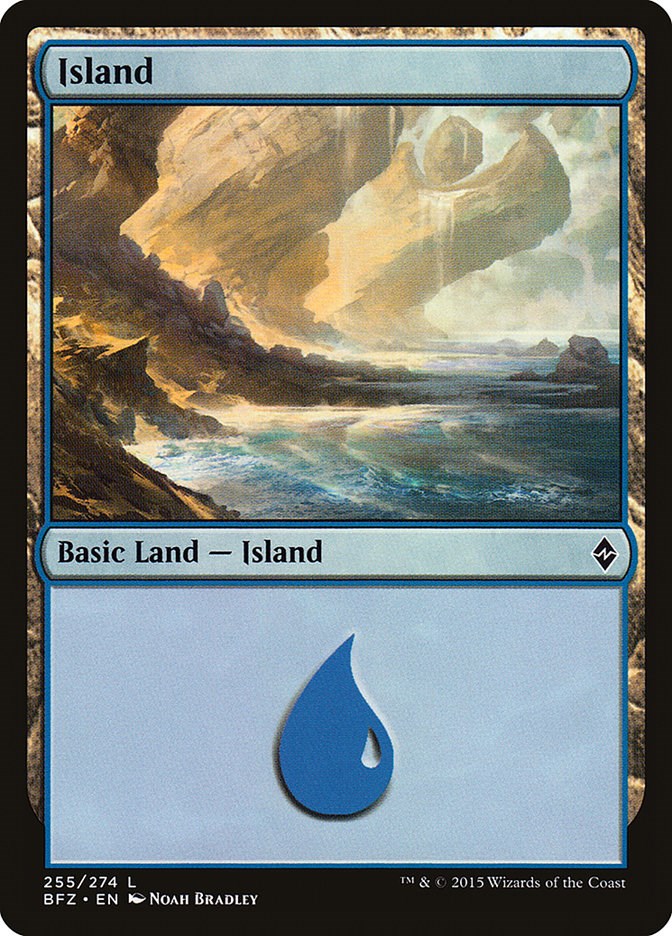 Island (255) - Battle for Zendikar - Magic: The Gathering