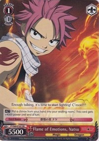 Weiss WeiB Schwarz Fairy Tail Dragon Force, Natsu FT/EN-S02-052 RR