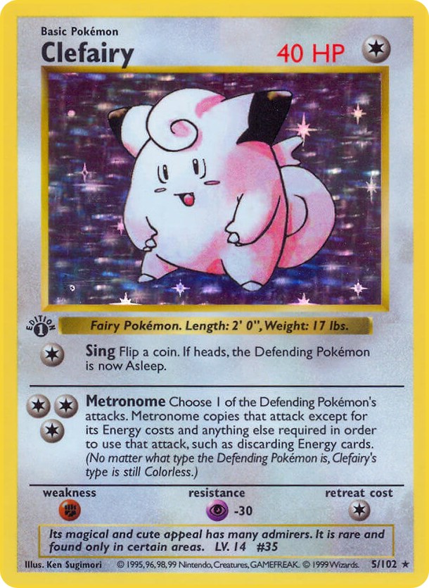 Clefairy card artwork