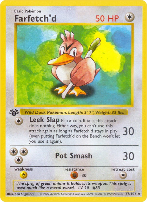 Farfetch'd - 68/108 - Evolutions – Card Cavern Trading Cards, LLC