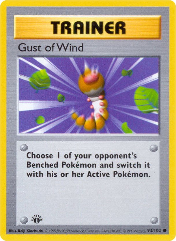 Gust of Wind - Base Set (Shadowless) - Pokemon