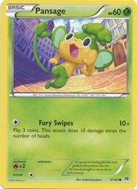 Pansage card artwork