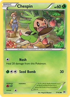 Chespin card artwork