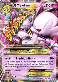 M Shadow Mewtwo Ex Pokemon Card 