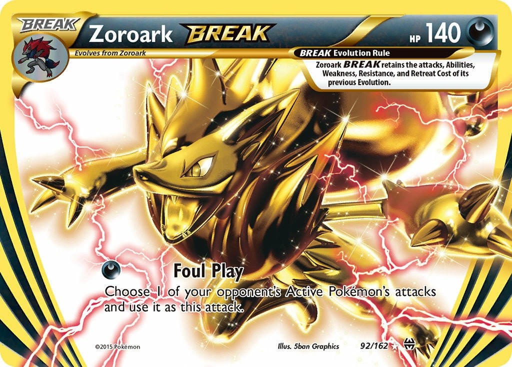 Pokemon XY Breakthrough Zoroark 3-Pack Blister with Pin 