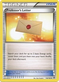 Professor's Letter (BREAKthrough) — Pokémon TCG card