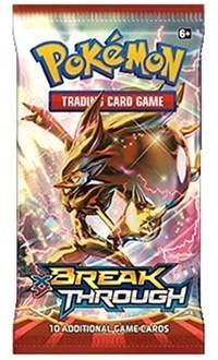 XY Break Through Booster Packs 4x Pack Art Set SEALED BREAKthrough Pokemon TCG 