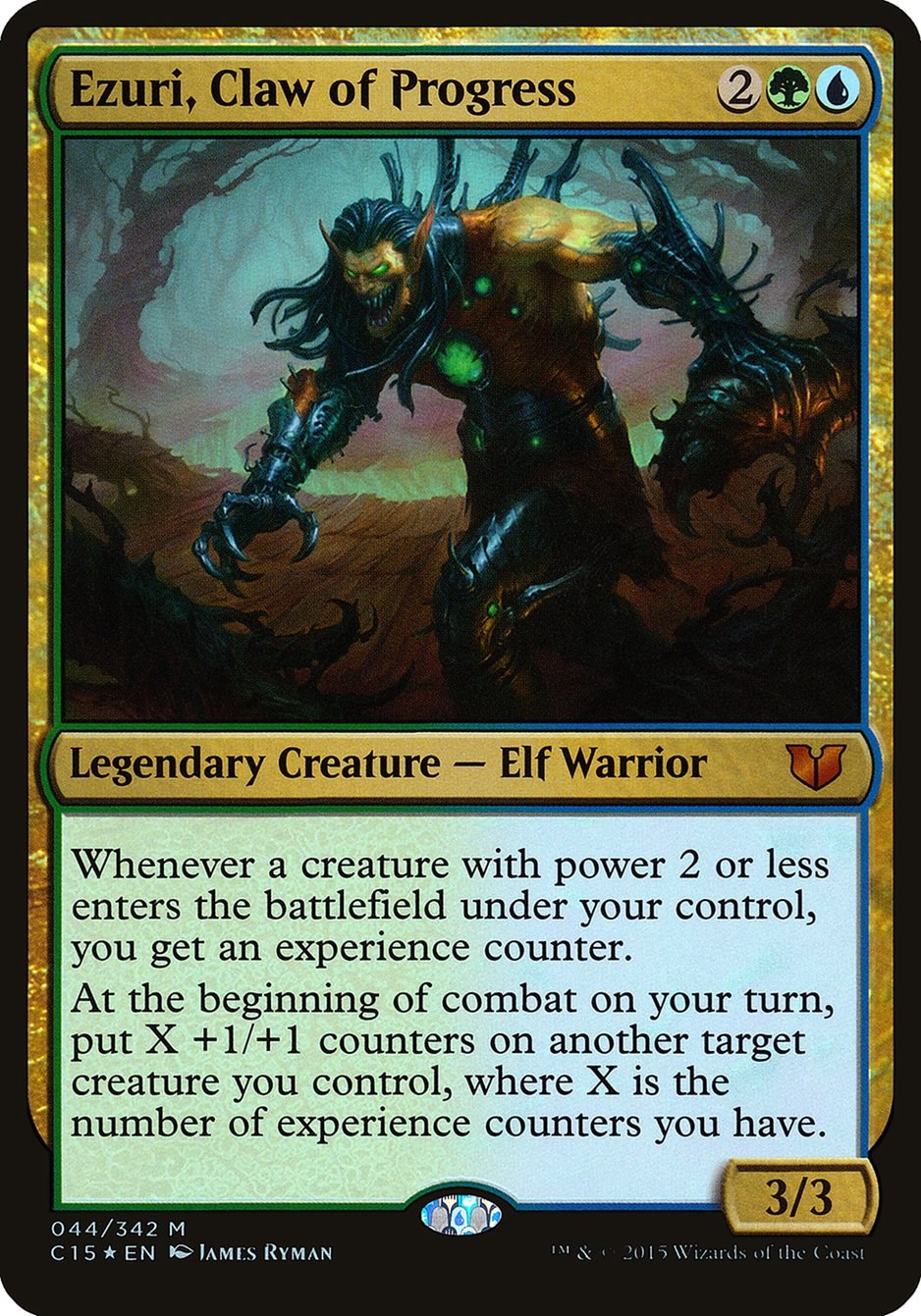 Ezuri, Claw of Progress (Commander 2015) - Oversize Cards - Magic: The  Gathering