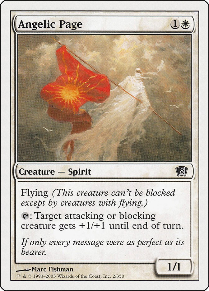 Angelic Page - 8th Edition - Magic: The Gathering