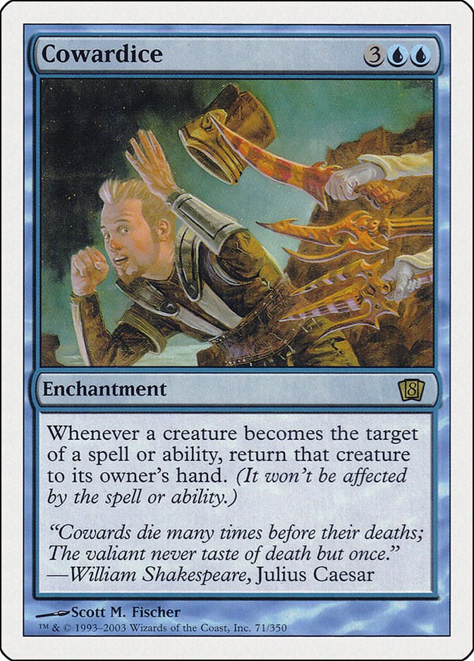 Cowardice - 8th Edition - Magic: The Gathering