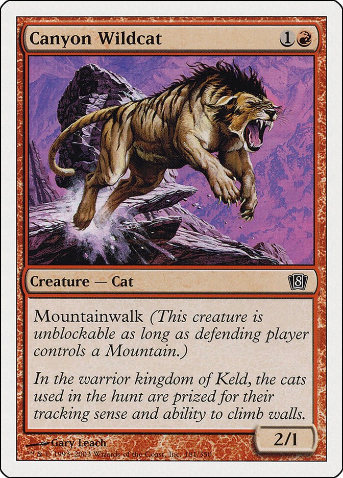 Canyon Wildcat - 8th Edition - Magic: The Gathering