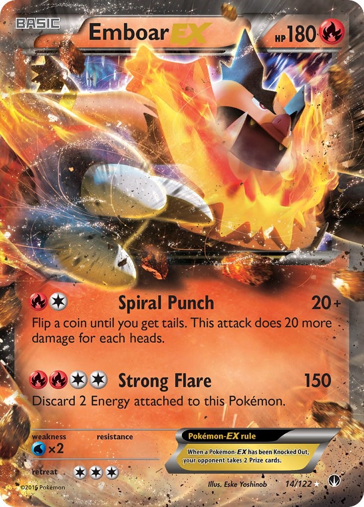 Pokemon Emboar Card Ex