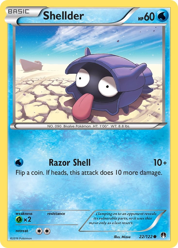 Shellder card artwork