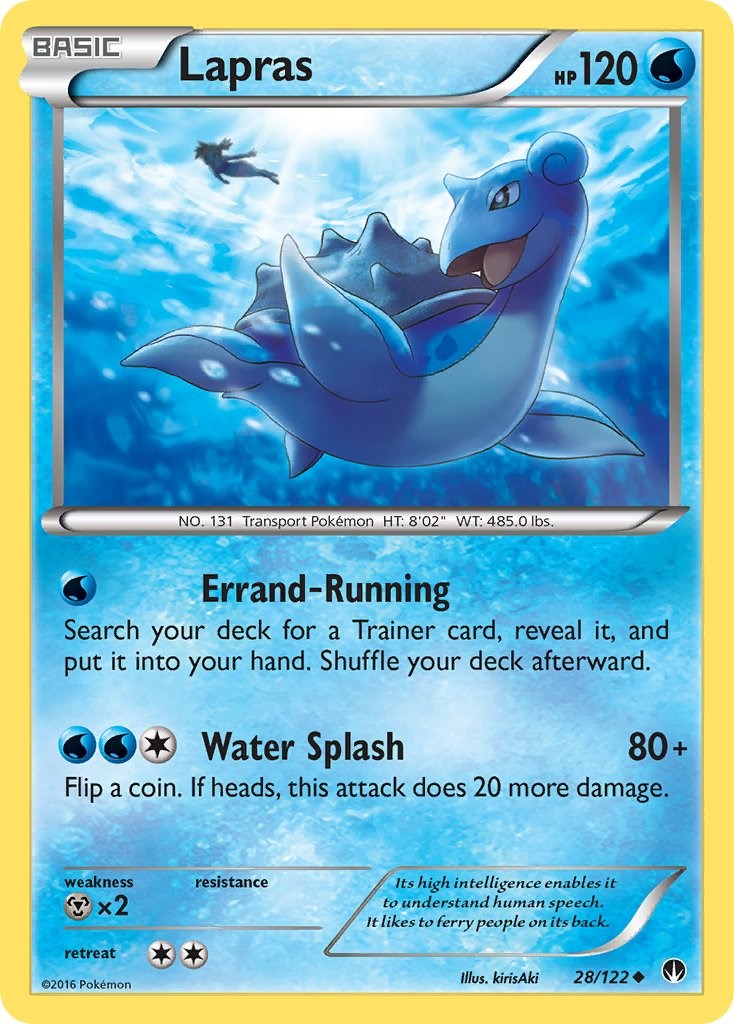 Lapras card artwork