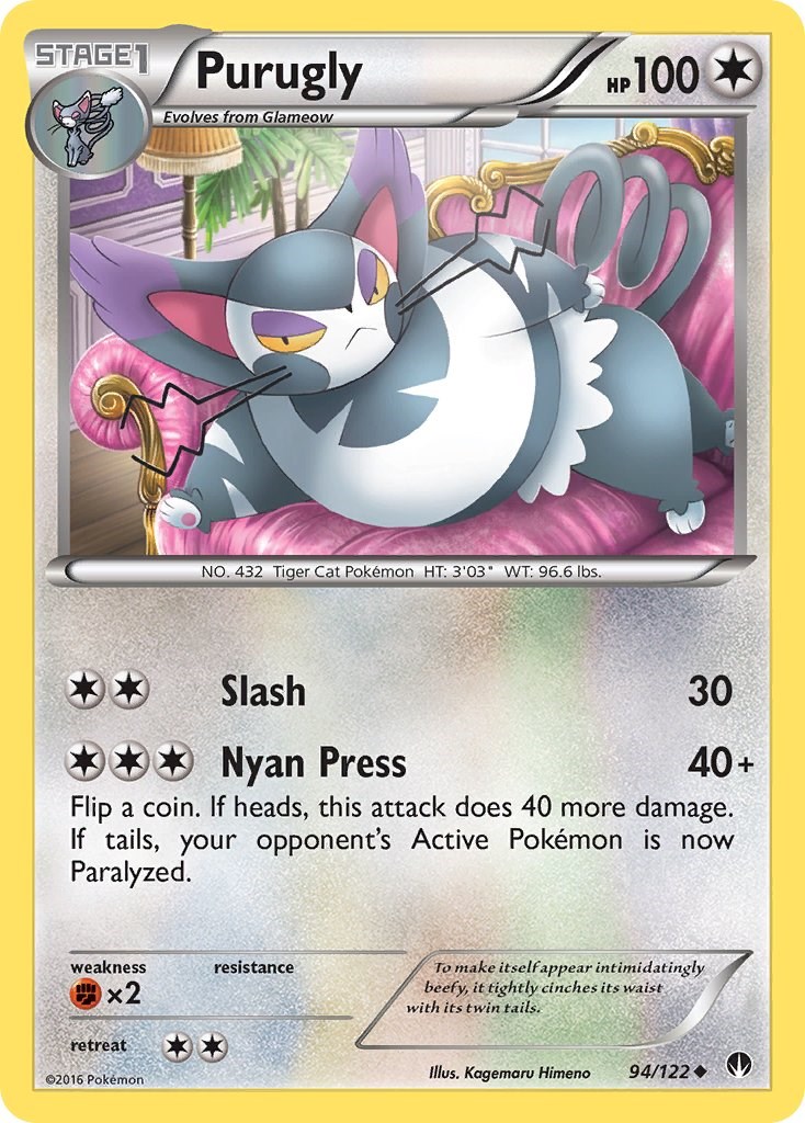 Purugly card artwork