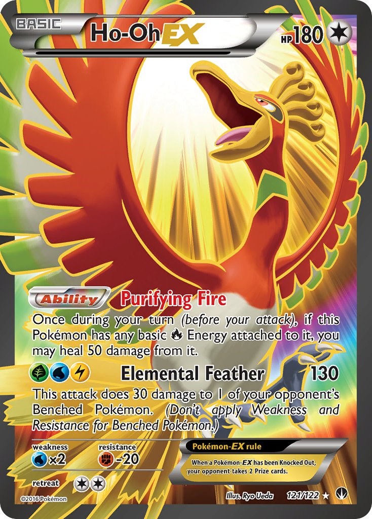 Ho-Oh EX 121/122 Full Art - Pocket Monster