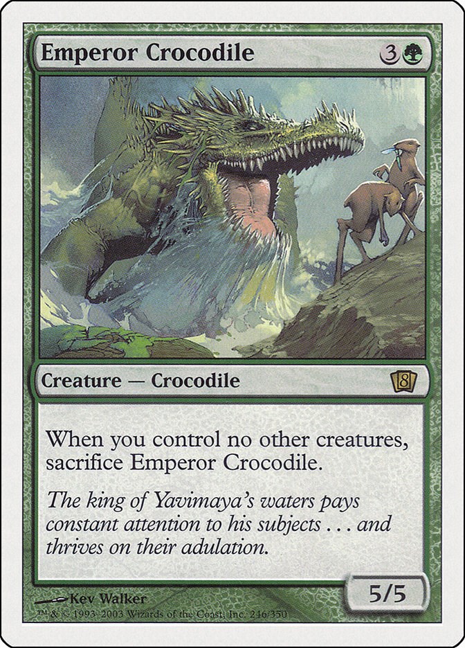 MTG EMPEROR CROCODILE (FOIL) Urza´s Destiny (OldManMTG 002-791