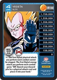 Vegeta - Elite - Panini: Evolution - Dragon Ball Z TCG