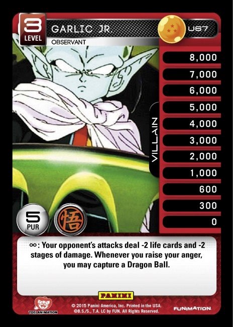 Dragon Ball Z Panini Movie 2015 card list