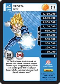 Vegeta - Elite (High Tech Foil) - Panini: Evolution - Dragon Ball Z TCG