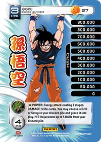 Goku - Energy Gatherer (High Tech Foil) - Panini: Set 1 - Dragon Ball Z TCG