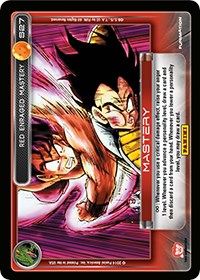 Red Enraged Mastery (High Tech Foil) - Panini: Set 1 - Dragon Ball Z TCG