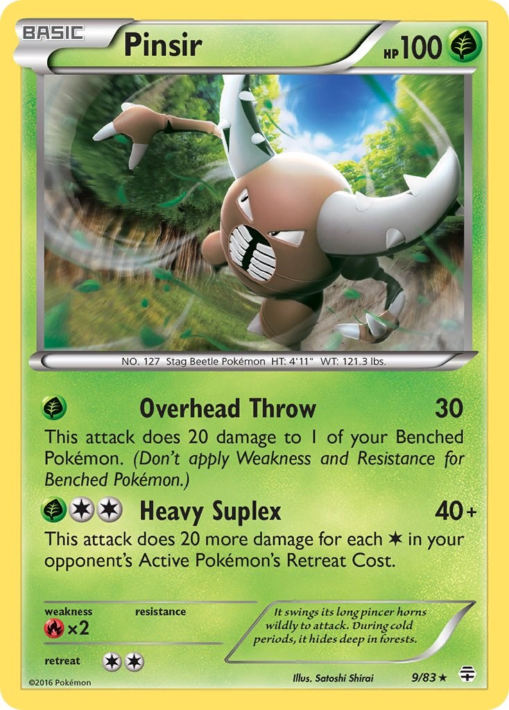Pinsir card artwork