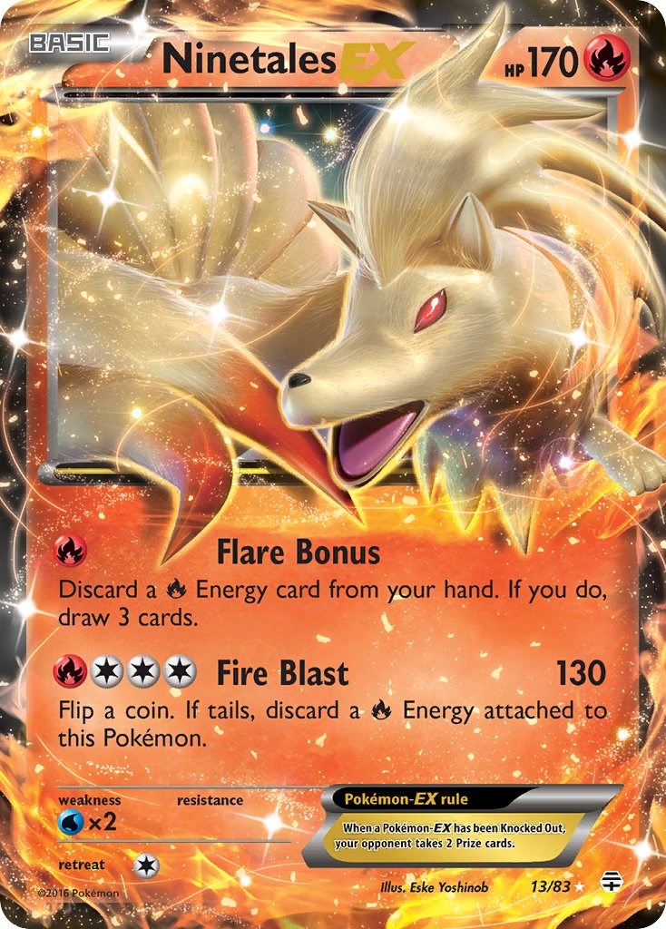 Ninetales-EX card artwork