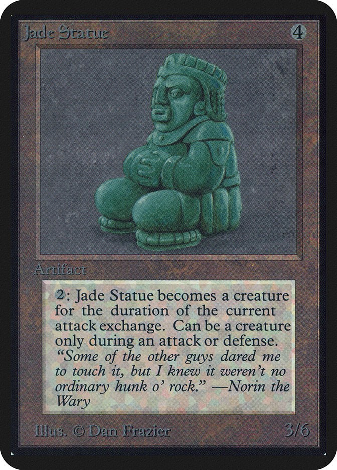 Jade Statue Alpha Edition Magic The Gathering