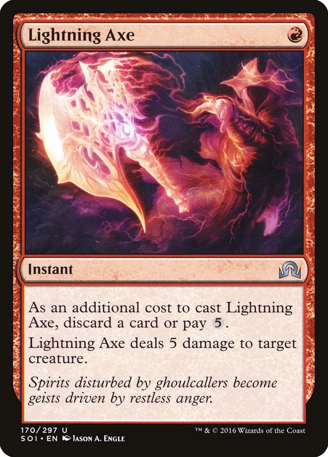 4x Lightning AxeTime SpiralMTG Magic Cards 