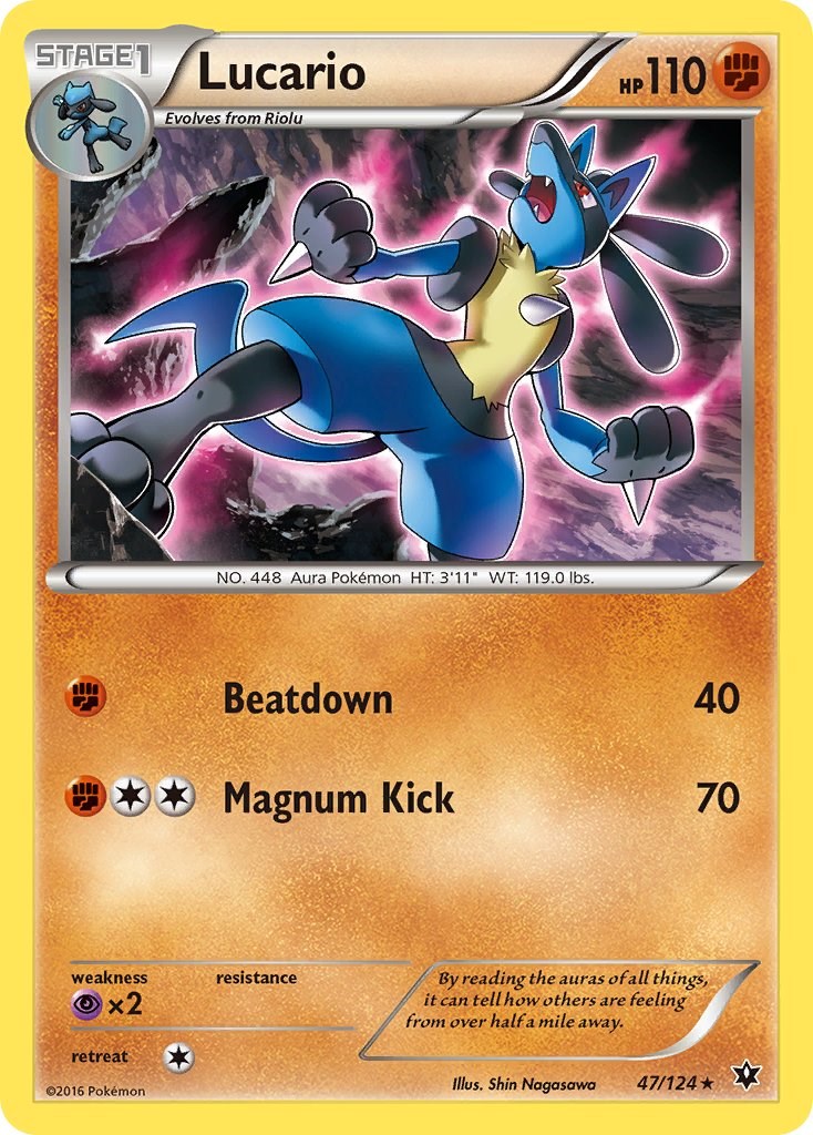 Lucario card artwork