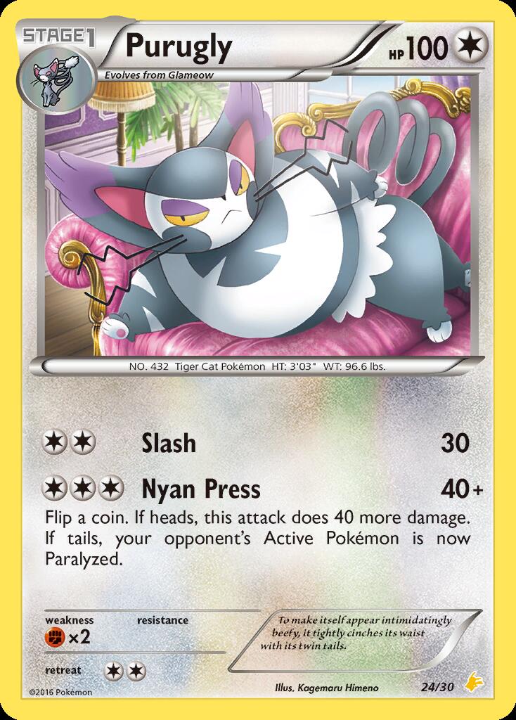 Purugly (24) card artwork