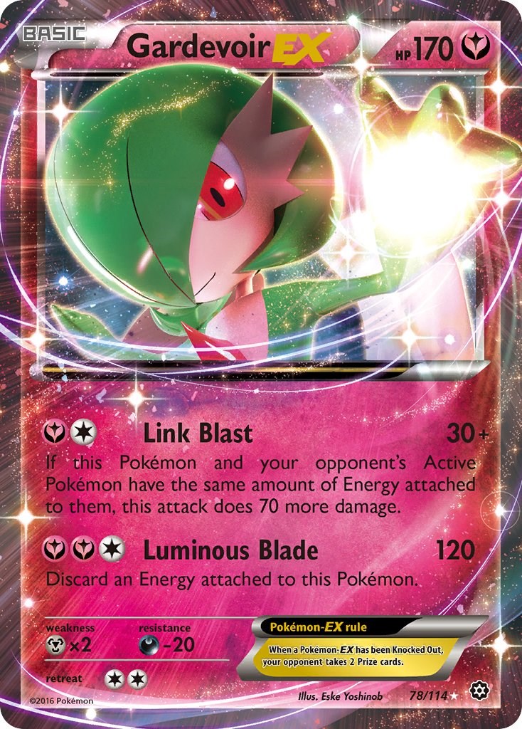  Pokemon - Gardevoir-EX (111/114) - XY Steam Siege - Holo : Toys  & Games