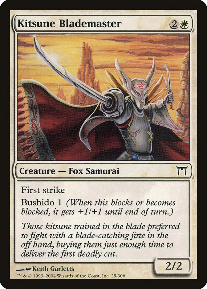 Kitsune Blademaster Champions of Kamigawa Magic The Gathering
