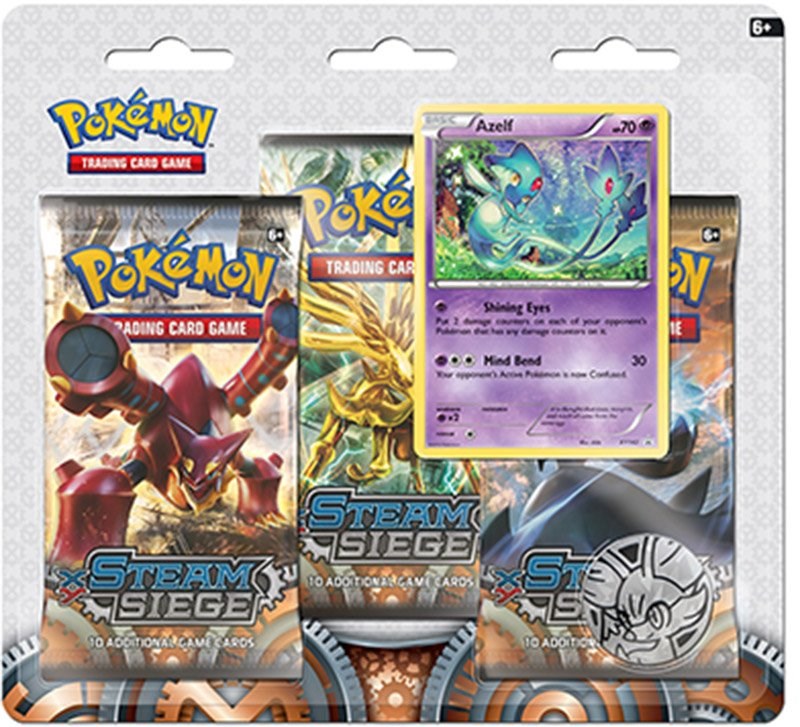 Steam Siege 3 Pack Blister [Azelf] - XY - Steam Siege - Pokemon