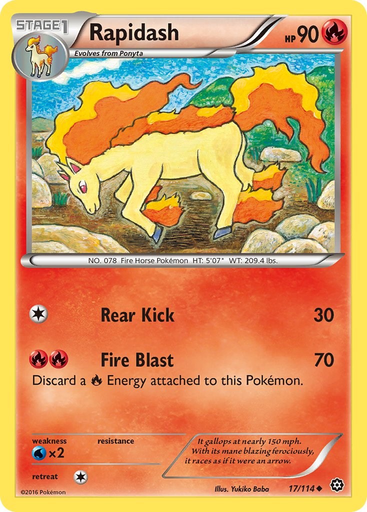 Rapidash card artwork