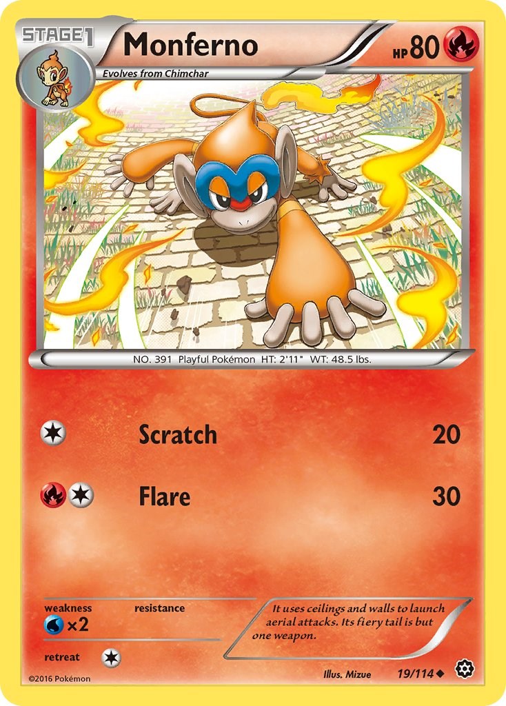 Monferno card artwork