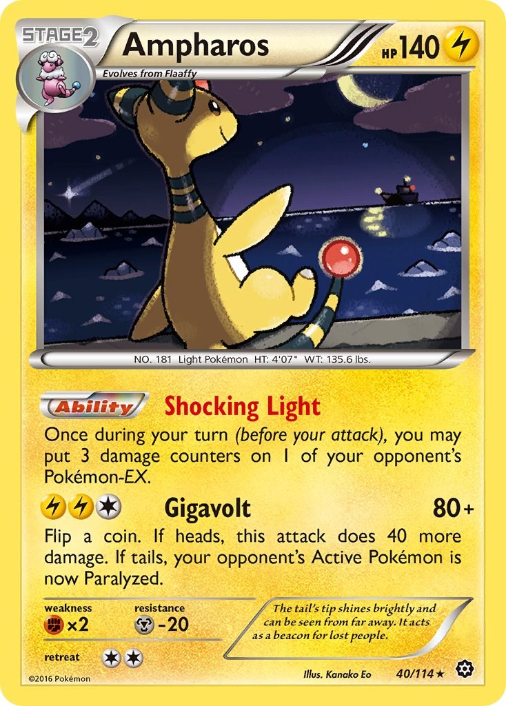 Ampharos card artwork