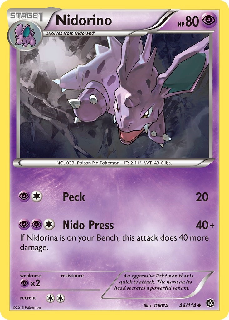 Nidorino card artwork