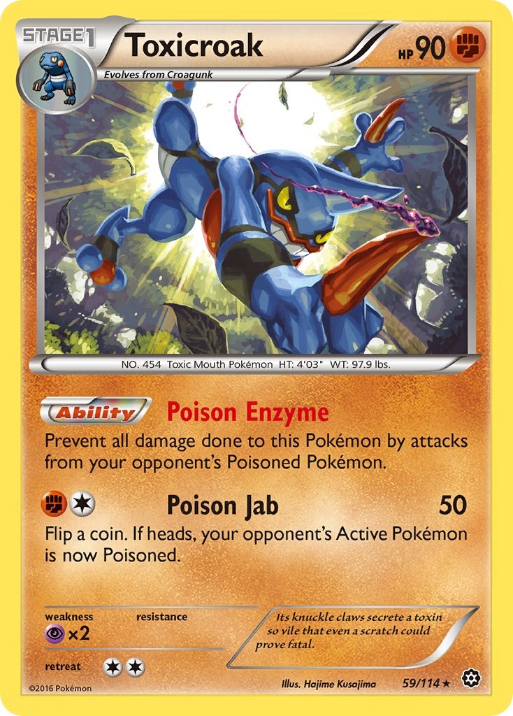 Toxicroak card artwork