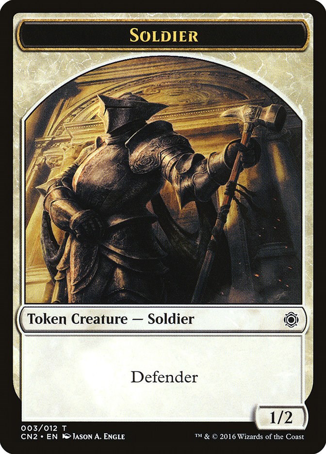 Soldier Token (003) - Conspiracy: Take the Crown - Magic: The Gathering