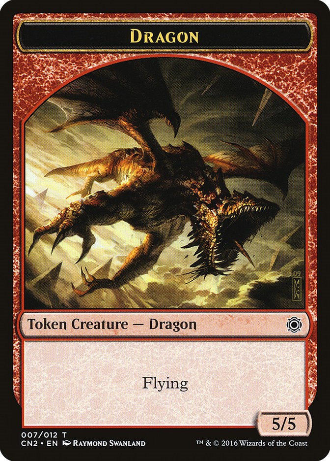 Dragon Token - Conspiracy: Take the Crown - Magic: The Gathering