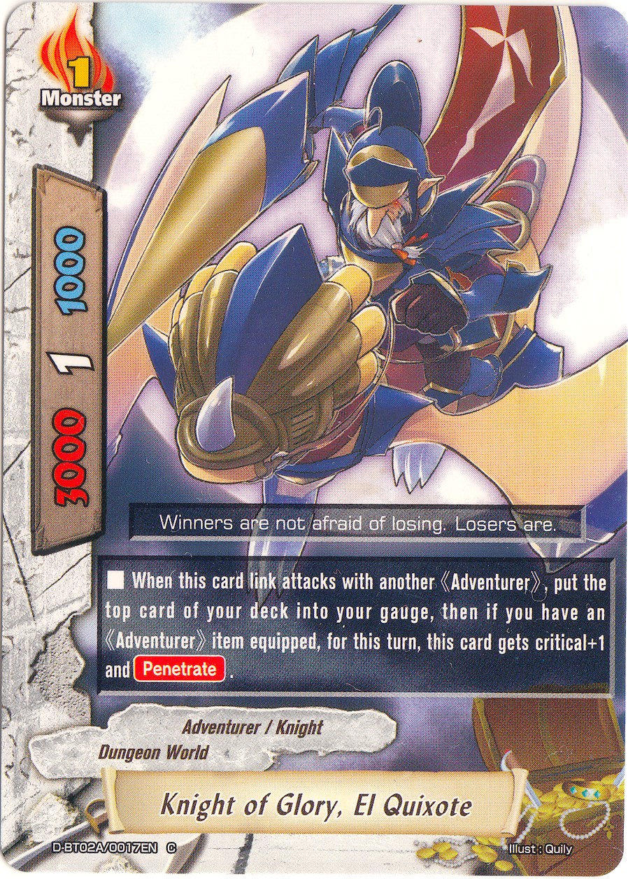 Knight of Glory, El Quixote - Four Dimensions - Future Card BuddyFight