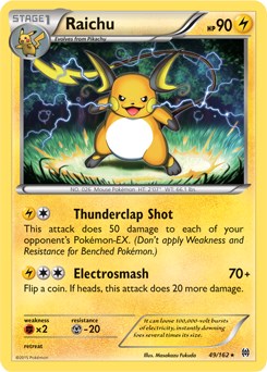 Raichu card artwork